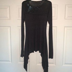 NEVER WORN Women's Black Tunic Top